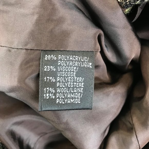 LAFAYETTE 148 NY Blazer Coat Tweed Zip Up Blazer Jacket Softshell Brown Trim 16 - Picture 7 of 8